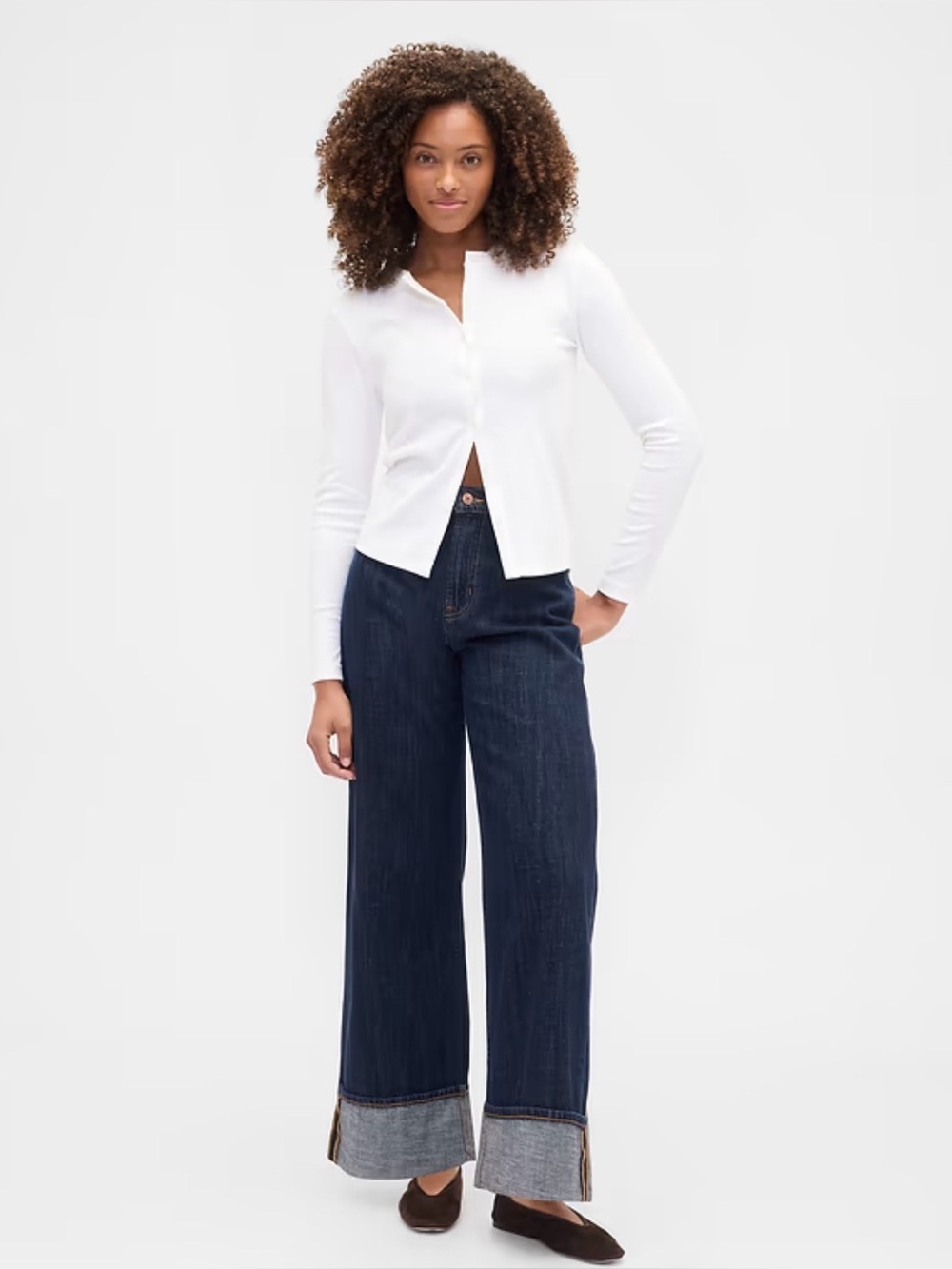 GAP High Rise Wide-Leg Jeans